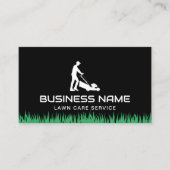 芝生&気に造園モーアミニマリストブラック 名刺 (正面)
