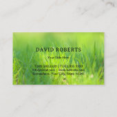 芝生&気に造園ライディングモーワーグラスグリーン 名刺 (裏面)