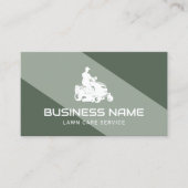 芝生&気に造園ライディングモーワーセージ緑 名刺 (正面)