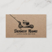 芝生&気に造園ヴィンテージモーア素朴クラフト 名刺 (正面)