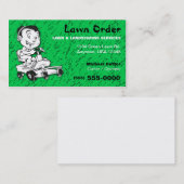 芝生/造園のサービス業カード 名刺 (正面/裏面)