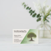 芝生&造園クリーム/グリーンビジネスカード 名刺 (スタンド正面)