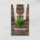 芝生&造園サービスグラスハートバーンウッド 名刺 (正面)