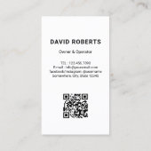 芝生&造園サービスライディングローンモーア 名刺 (裏面)