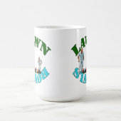 芝鉢の精神：ボウリングをする人、 クリケットの投手と椀 コーヒーマグカップ (中央)