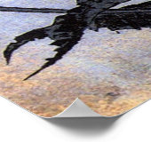 芥子の花,北斎ポピーたち北斎浮世絵 ポスター (角)