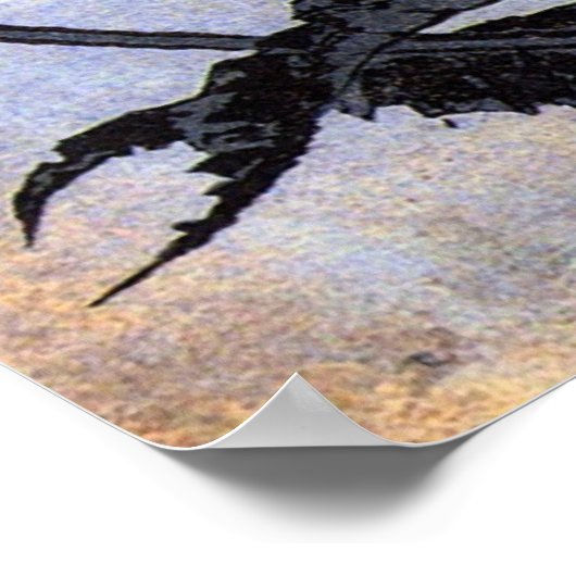 芥子の花,北斎ポピーたち北斎浮世絵 ポスター (角)