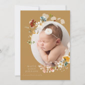 芥子山草のフローラ写真誕生の発表 招待状 (正面)