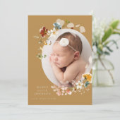 芥子山草のフローラ写真誕生の発表 招待状 (スタンド正面)