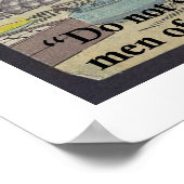 芭蕉と有名な引用文ポスター ポスター (角)