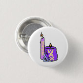 芯とワックスコレクタブルピン 缶バッジ (正面&裏面)