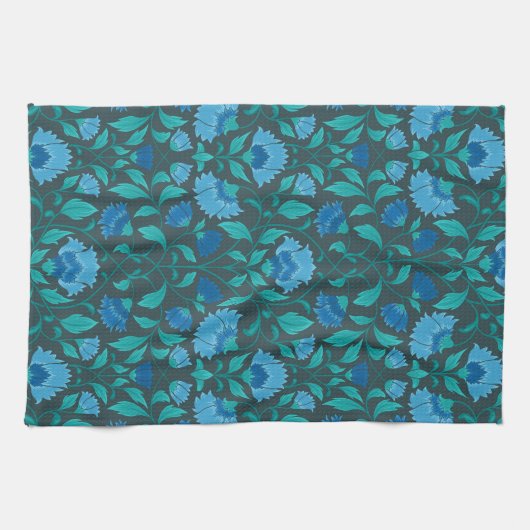 花с柄 キッチンタオル (横)