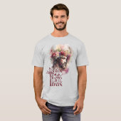 花々のイエズクラウンの三つの日で多くのことを行うことができる Tシャツ (正面フル)