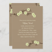 花々のブライダル·シャワーの招待 招待状 (正面/裏面)