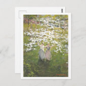 花々の友情/姉妹絵を描愛 ポストカード (正面/裏面)