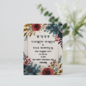 花々の愛»結婚式招待状コレクションポー ポストカード (スタンド正面)