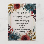 花々の愛»結婚式招待状コレクションポー ポストカード (正面)