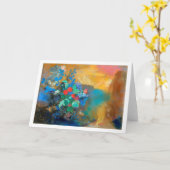 花々の間のオフェリア，レドン カード (黄色い花)