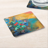 花々の間のオフェリア，レドン スクエアペーパーコースター (アングル)