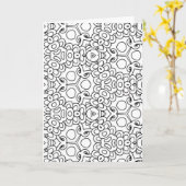 花あいさつモダンきカードの色を付ける カード (黄色い花)