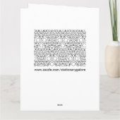 花あいさつモダンきカードの色を付ける カード (裏面)