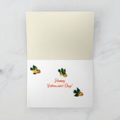 花あなたのためだけに！ハリネズミのバレンタインカード サンキューカード (内部)