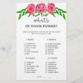 花あなたの財布のゲームの中にあるものを