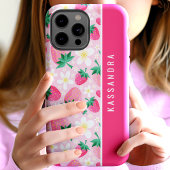 花いちごカスタム名前 Case-Mate iPhoneケース