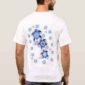 花いっぱいのカメ Tシャツ (裏面)