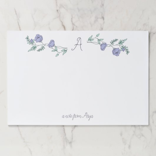 花いっぱいのノート ペーパーパッド (正面)