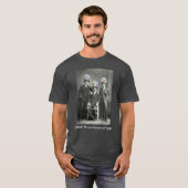 花いっぱいの帽子のおもしろいな自己遠出のヴィンテージのゲイの男性 Tシャツ (正面フル)