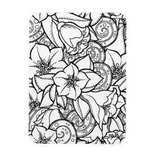 花いっぱいのZendoodle マグネット