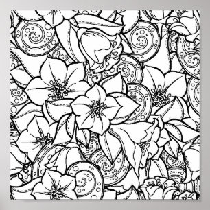 花いっぱいのZendoodle 2 ポスター