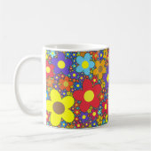 花いっぱい コーヒーマグカップ (左)