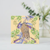 花おもしろいの茂みの中のネズミ。 シーズンカード (スタンド正面)