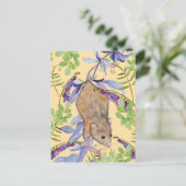 花おもしろいの茂みの中のネズミ。 ポストカード (スタンド正面)