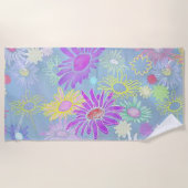 花おもしろいビーチタオル ビーチタオル (正面)