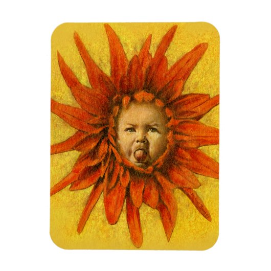 花おもしろいベビー可撓磁石 マグネット (縦)