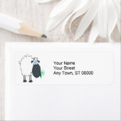 花おもしろい付き羊 ラベル (インサイチュ)