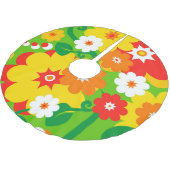 花おもしろい力壁紙 ブラッシュドポリエステルツリースカート (アングル)