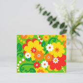 花おもしろい力壁紙 ポストカード (スタンド正面)