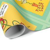 花おもしろい庭園向け漫画 ラッピングペーパー (ロールコーナー)