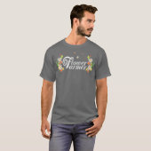 花おもしろい恋人かわいい花屋農家 Tシャツ (正面フル)