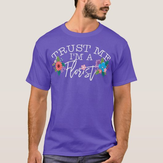 花おもしろい花束デザインfor快適 tシャツ (正面)