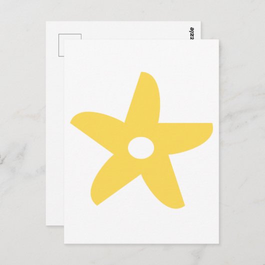 花おもしろい装飾用クッション ポストカード (正面/裏面)