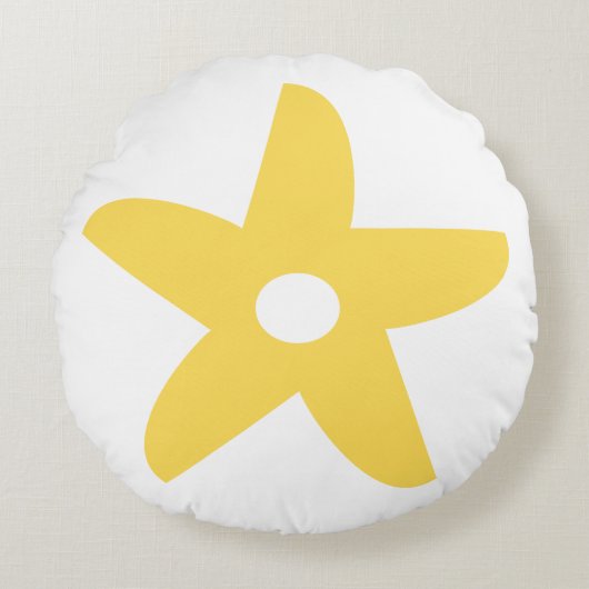 花おもしろい装飾用クッション ラウンドクッション (正面)