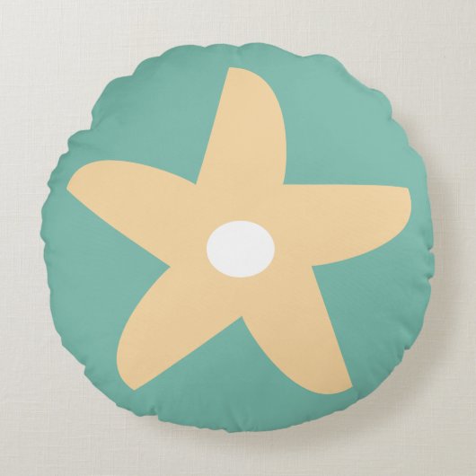 花おもしろい装飾用クッション ラウンドクッション (正面)