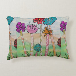 花おもしろい類 アクセントクッション