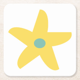 花おもしろい スクエアペーパーコースター