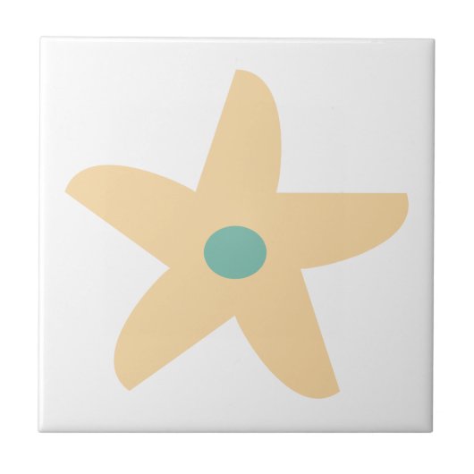 花おもしろい タイル (正面)